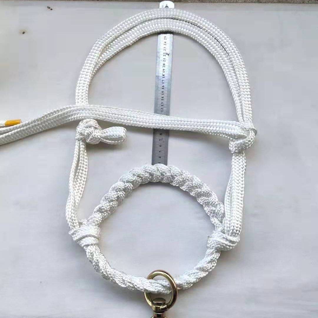 12MM WHITE CROCHETED BALD COW HEAD